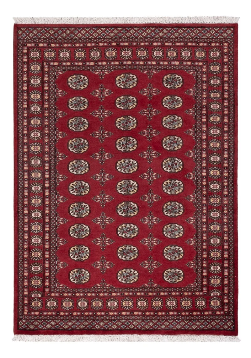 Pakistan Teppich 139x197cm - Orientteppich - rot