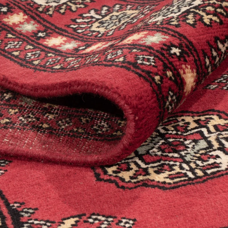 Pakistan Teppich 140x199cm - Orientteppich - rot