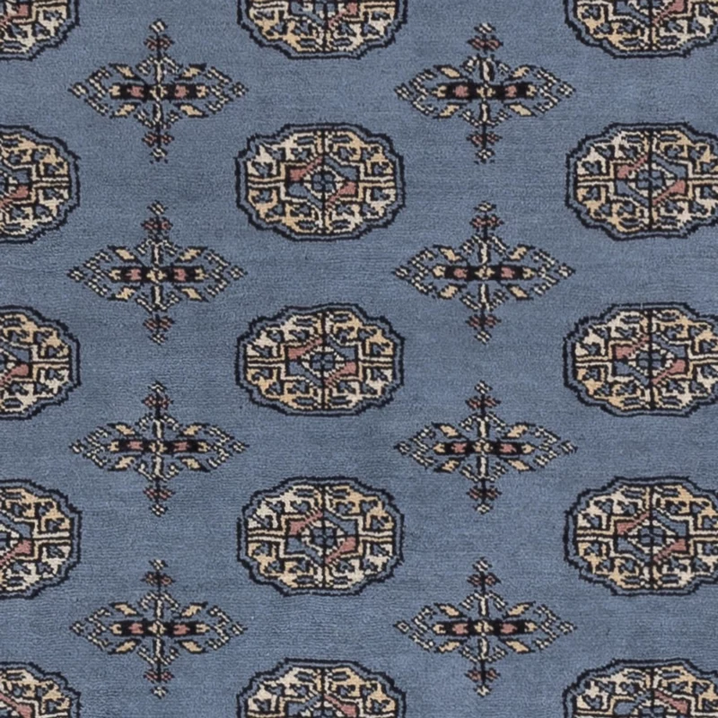 Pakistan Teppich 140x199cm - Orientteppich - blau