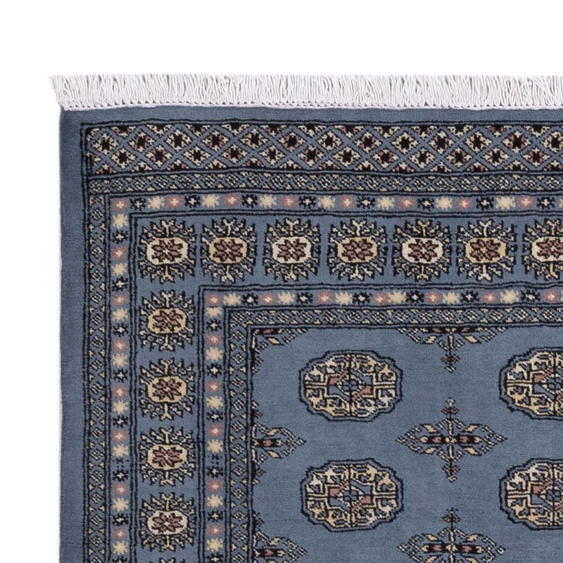 Pakistan Teppich 140x199cm - Orientteppich - blau