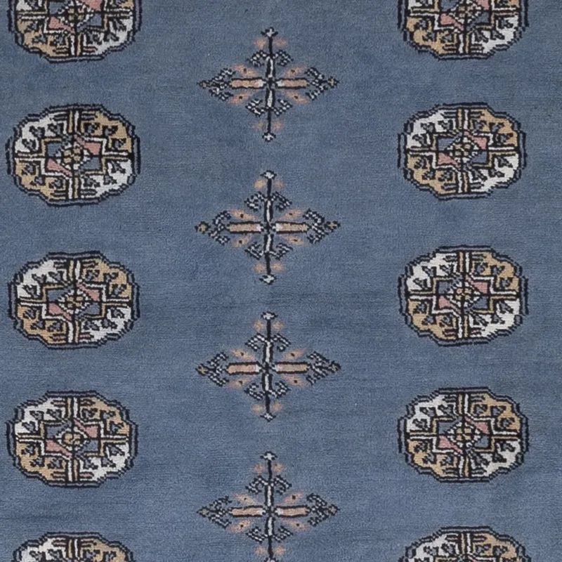 Pakistan Teppich 140x198cm - Orientteppich - blau