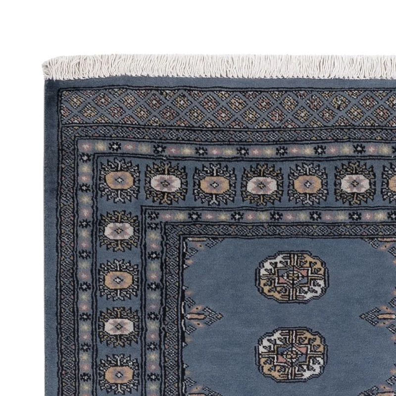 Pakistan Teppich 140x198cm - Orientteppich - blau