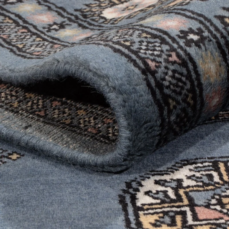 Pakistan Teppich 140x198cm - Orientteppich - blau