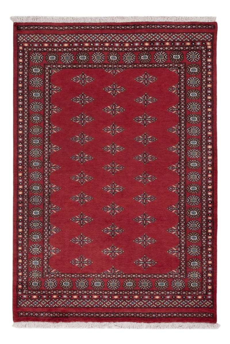 Pakistan Teppich 137x203cm - Orientteppich - rot