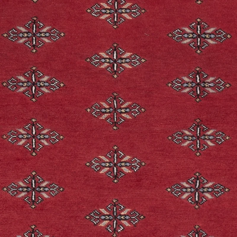 Pakistan Teppich 137x203cm - Orientteppich - rot