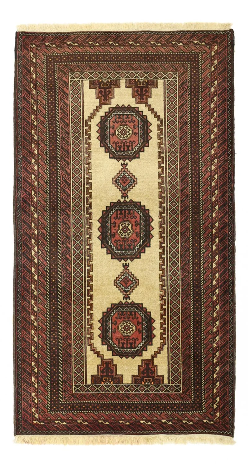 Belutsch Teppich 105x189cm - Orientteppich - beige