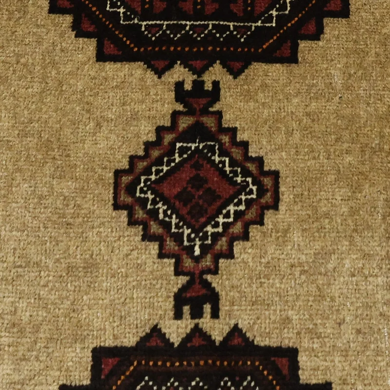 Belutsch Teppich 105x189cm - Orientteppich - beige