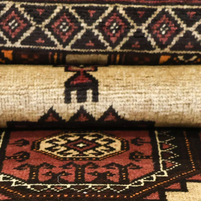 Belutsch Teppich 105x189cm - Orientteppich - beige