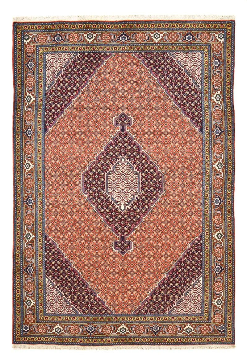 Ardebil Teppich 200x288cm - Perserteppich - hellrot