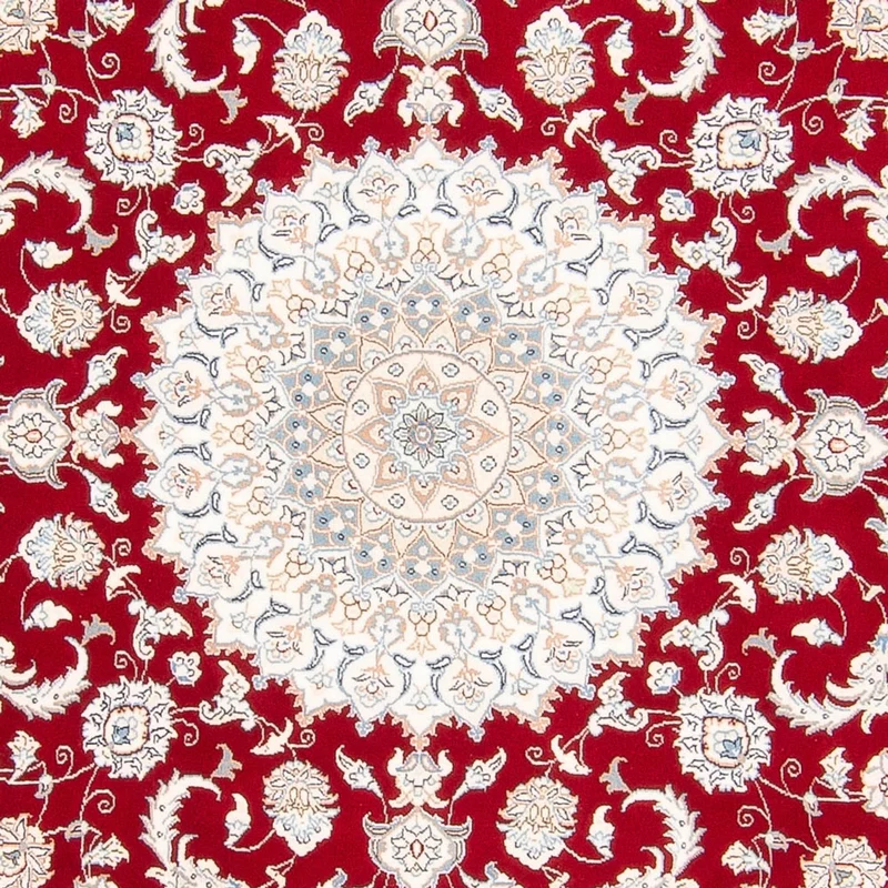 Nain Teppich 200x200cm - Perserteppich - rot