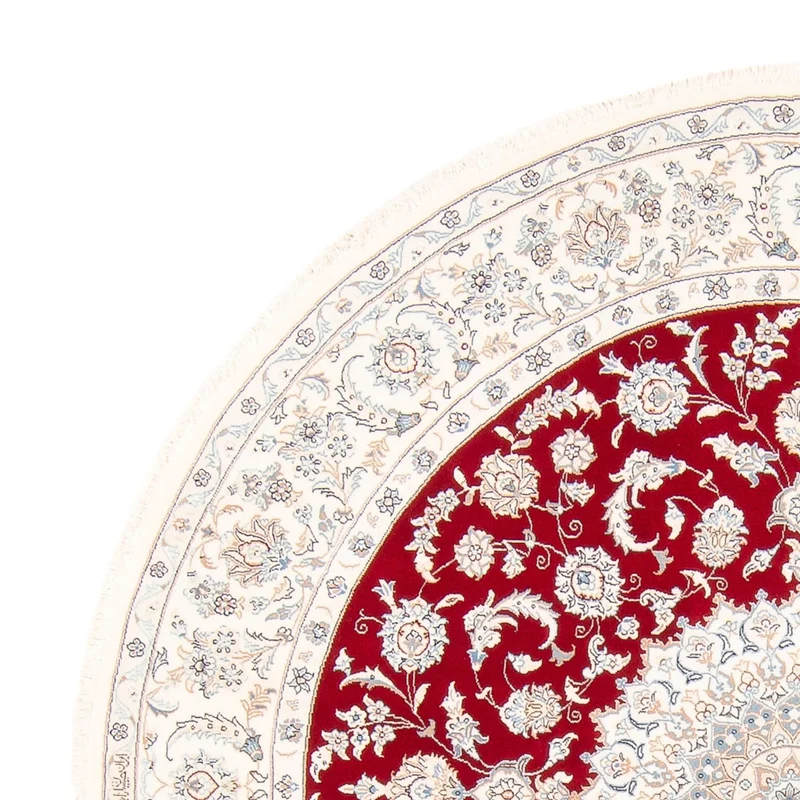 Nain Teppich 200x200cm - Perserteppich - rot