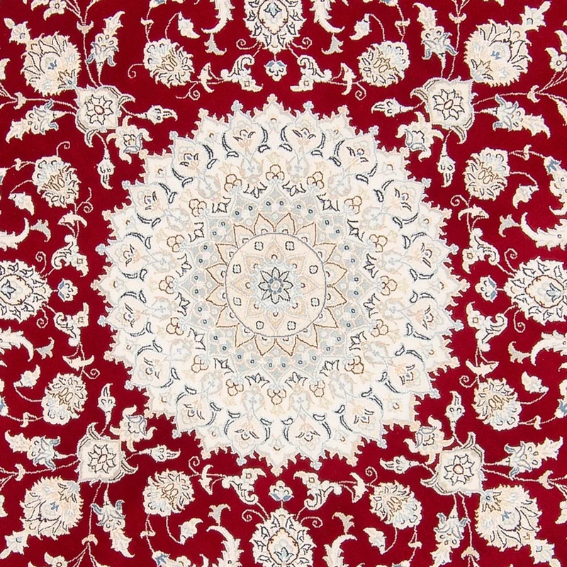 Perserteppich - Nain rund - 200 x 200 cm - rot