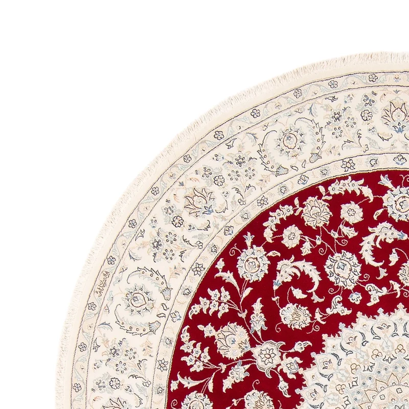 Perserteppich - Nain rund - 200 x 200 cm - rot