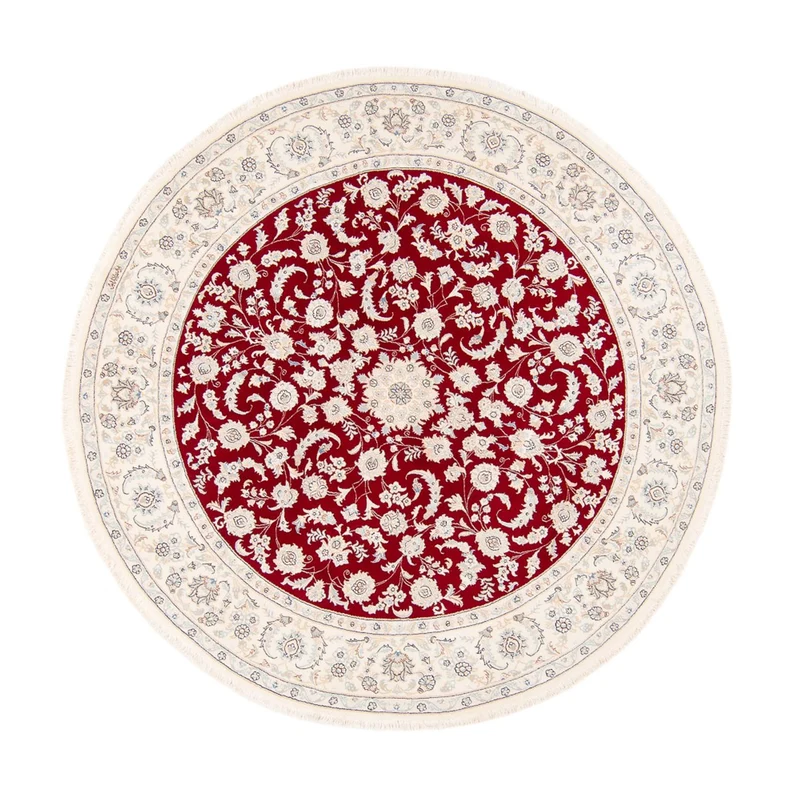 Nain Teppich 200x200cm - Perserteppich - rot
