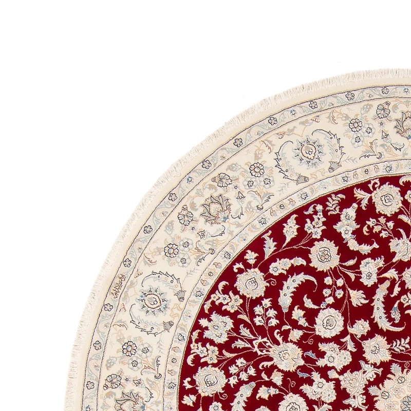 Nain Teppich 200x200cm - Perserteppich - rot
