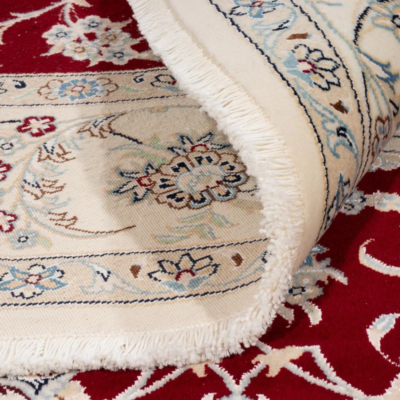 Nain Teppich 200x200cm - Perserteppich - rot