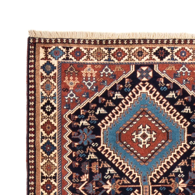 Yalameh Teppich 80x290cm - Perserteppich - dunkelblau