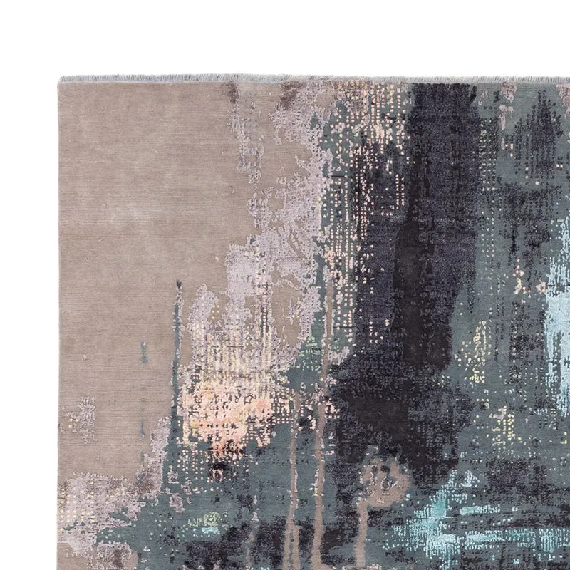 Designer Teppich 243x314cm - mehrfarbig