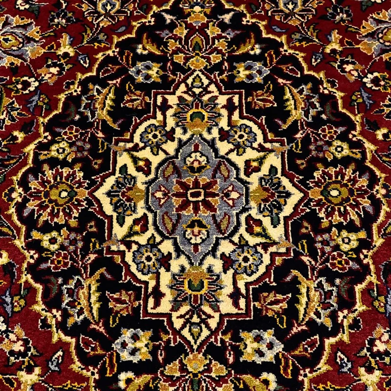Keshan Teppich 138x211cm - Perserteppich - rot