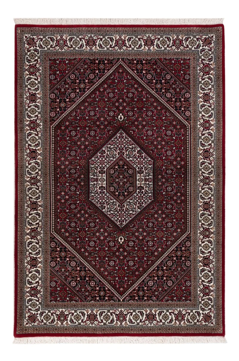 Indo Bidjar Teppich 122x184cm - Orientteppich - dunkelbeige