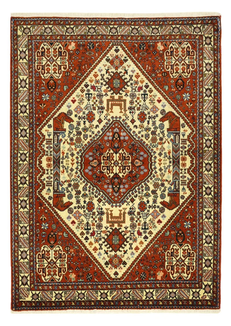 Abadeh Teppich 103x140cm - Perserteppich - creme