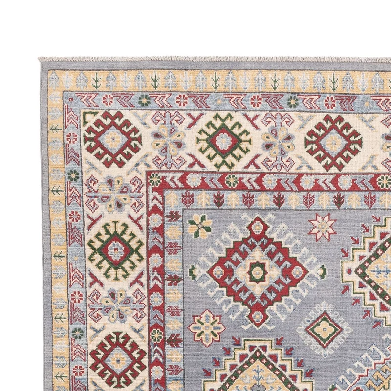 Kazak Teppich 202x313cm - Orientteppich - hellblau