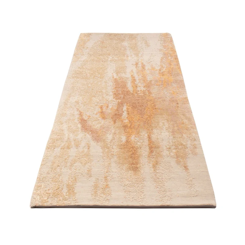 Designer Teppich 76x248cm - hellbeige