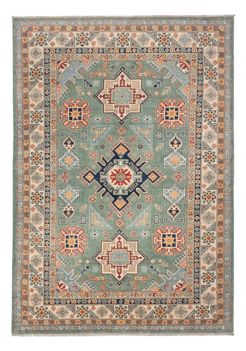 Kazak Teppich 211x297cm - Orientteppich - grün