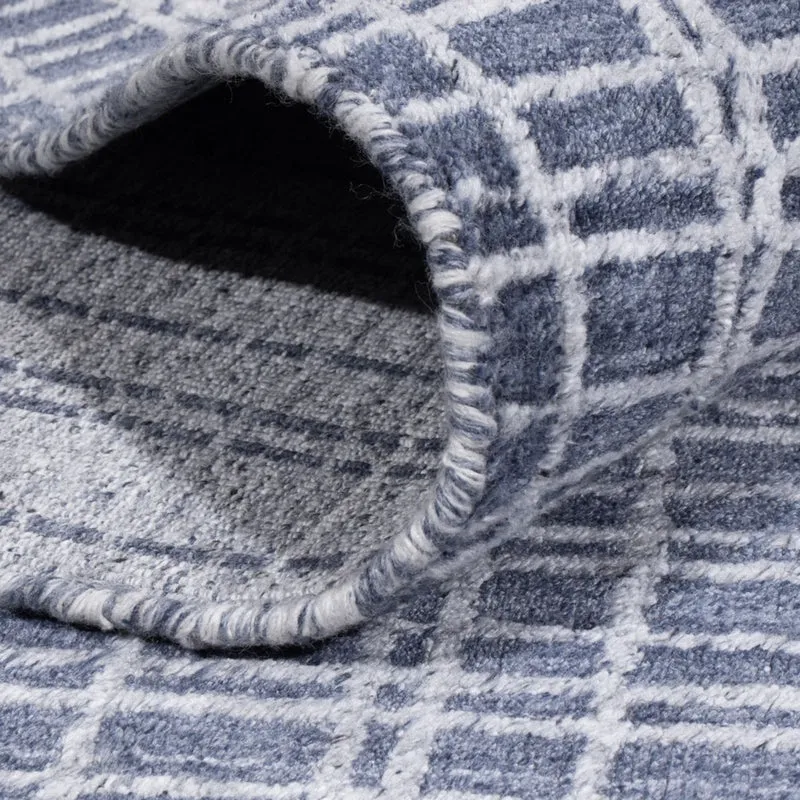 Designer Teppich 248x302cm - blau