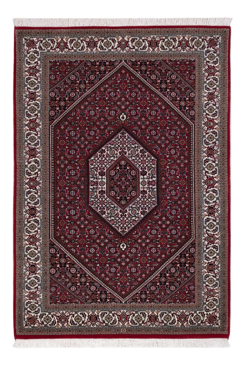 Indo Bidjar Teppich 122x179cm - Orientteppich - dunkelbeige