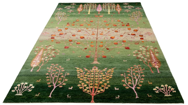 Gabbeh Teppich - Loribaft Indus - 171 x 246 cm - mehrfarbig