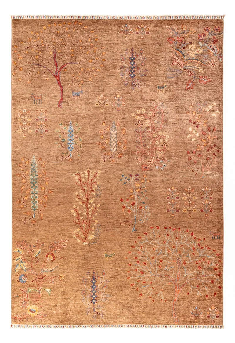 Ariana Teppich 206x298cm - Orientteppich - dunkelbeige