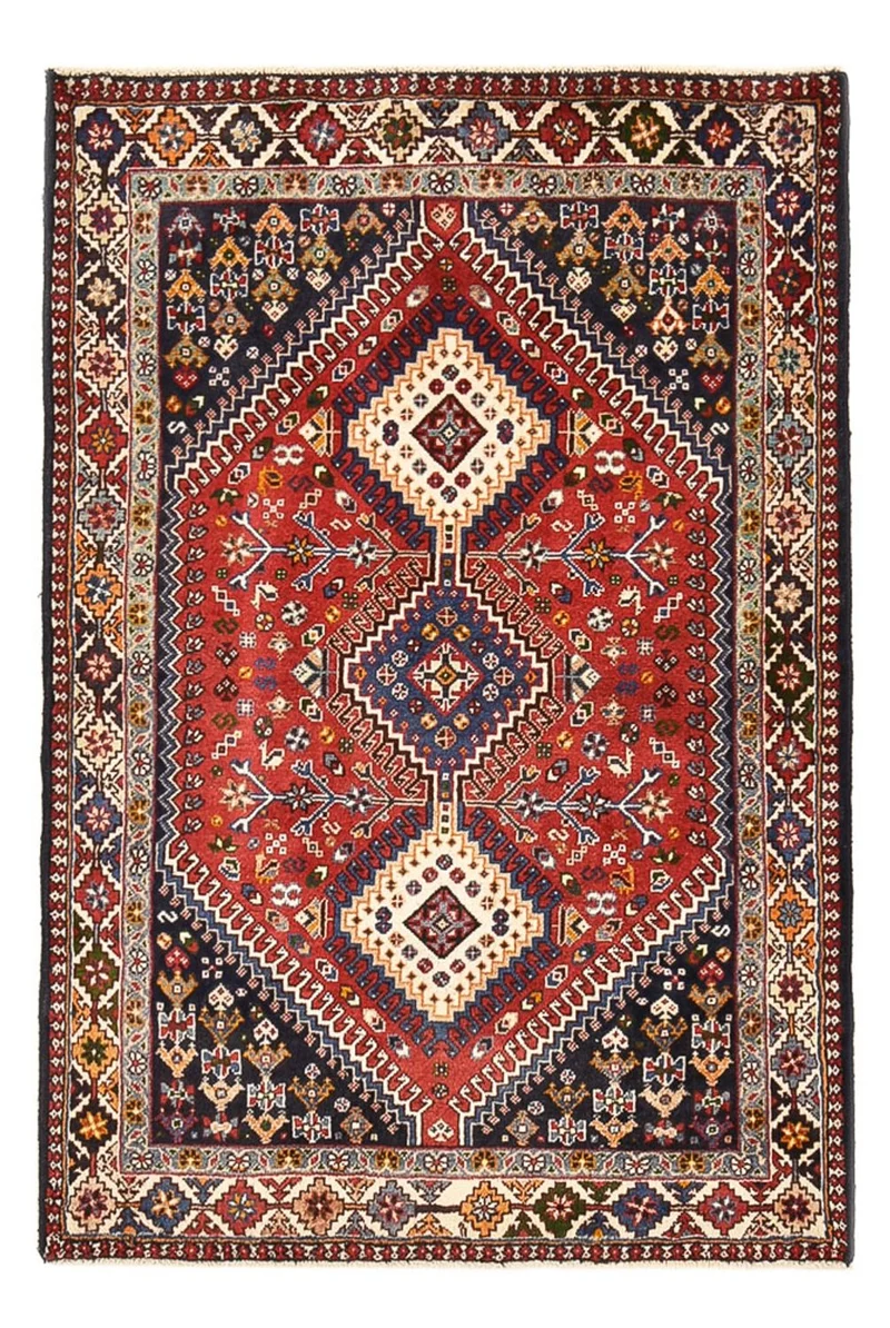 Yalameh Teppich 97x147cm - Perserteppich - rot