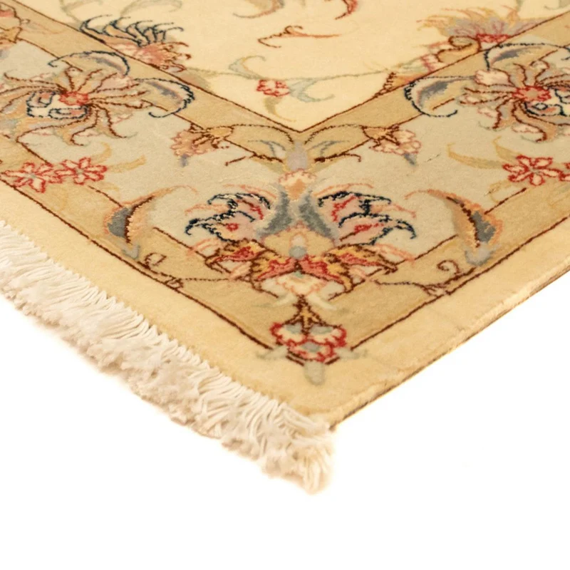 Täbriz - 50 Raj Teppich 101x150cm - Perserteppich - beige