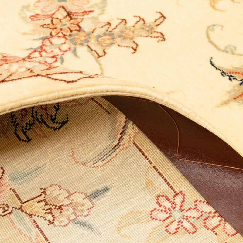Täbriz - 50 Raj Teppich 101x150cm - Perserteppich - beige
