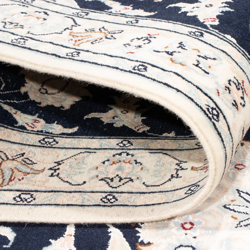 Läufer Perser - Nain - Premium - 80 x 302 cm - dunkelblau