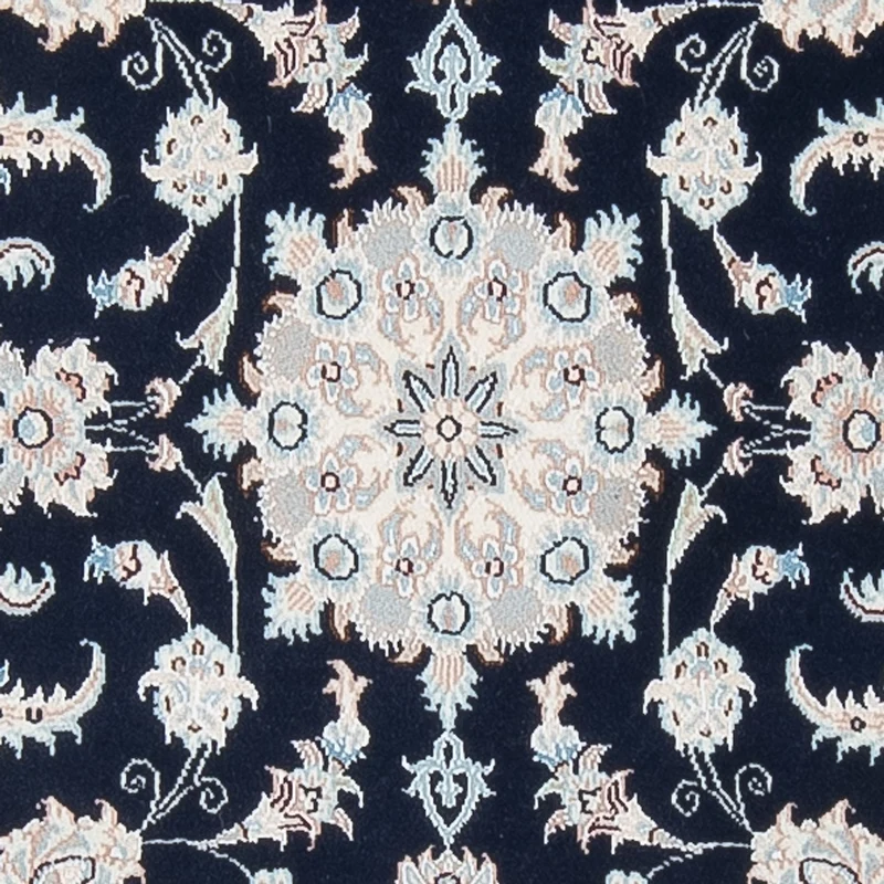 Nain - 6La Teppich 81x296cm - Perserteppich - dunkelblau