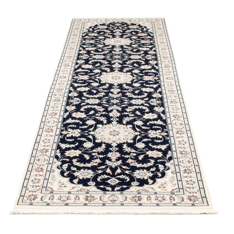 Nain - 6La Teppich 81x296cm - Perserteppich - dunkelblau