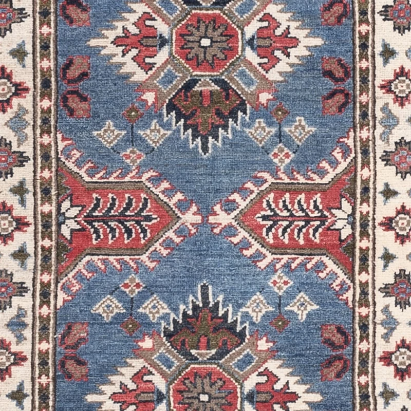 Kazak Teppich 82x288cm - Orientteppich - blau