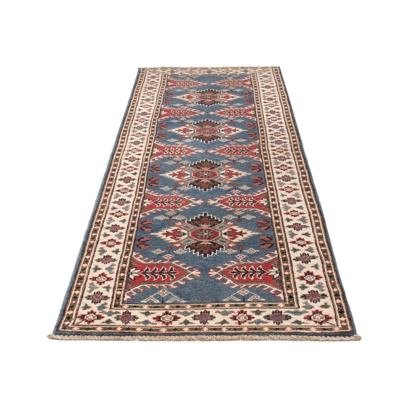 Kazak Teppich 82x288cm - Orientteppich - blau