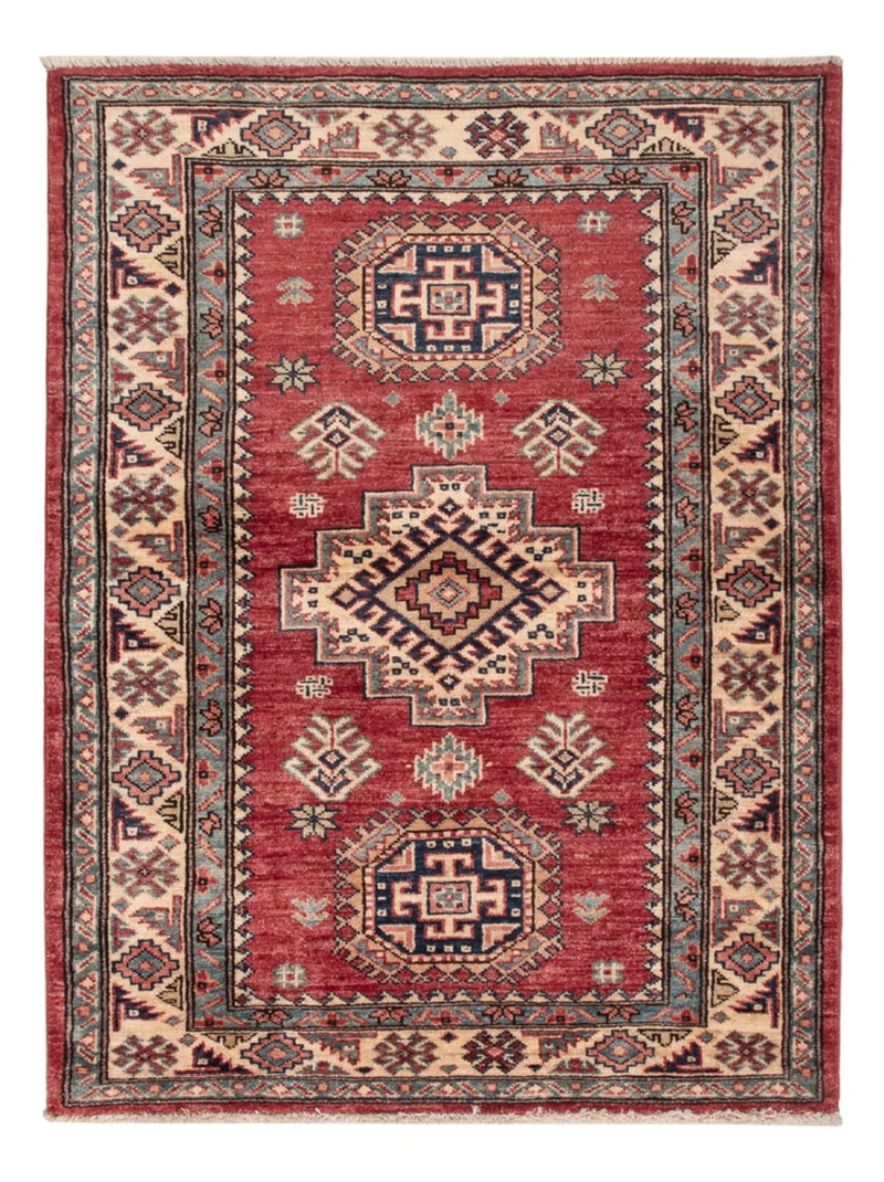 Kazak Teppich 89x115cm - Orientteppich - rot