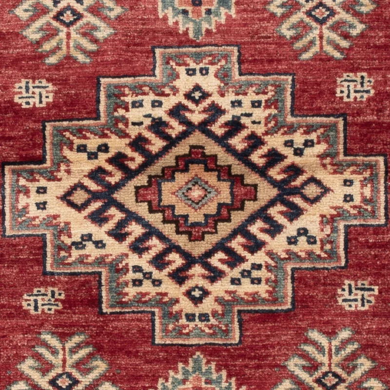 Kazak Teppich 89x115cm - Orientteppich - rot