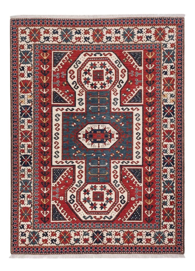 Kazak Teppich 146x198cm - Orientteppich - mehrfarbig
