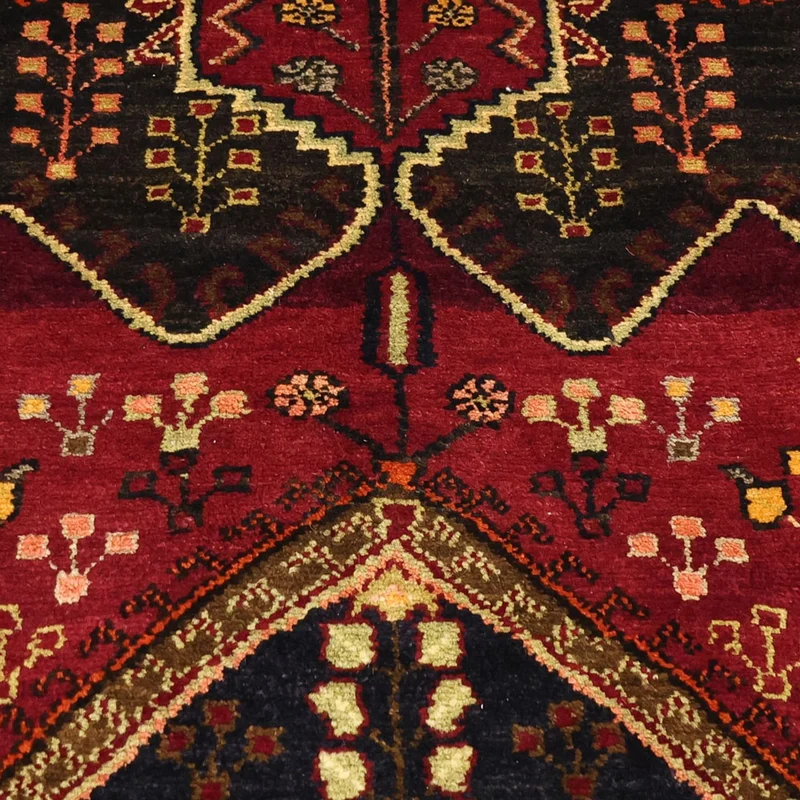 Kolyai Teppich 150x285cm - Perserteppich - dunkelrot