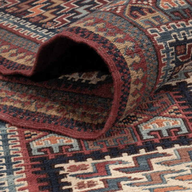 Kelim Afghan Teppich 155x214cm - dunkelbeige