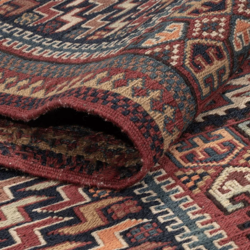 Kelim Afghan Teppich 155x215cm - dunkelbeige