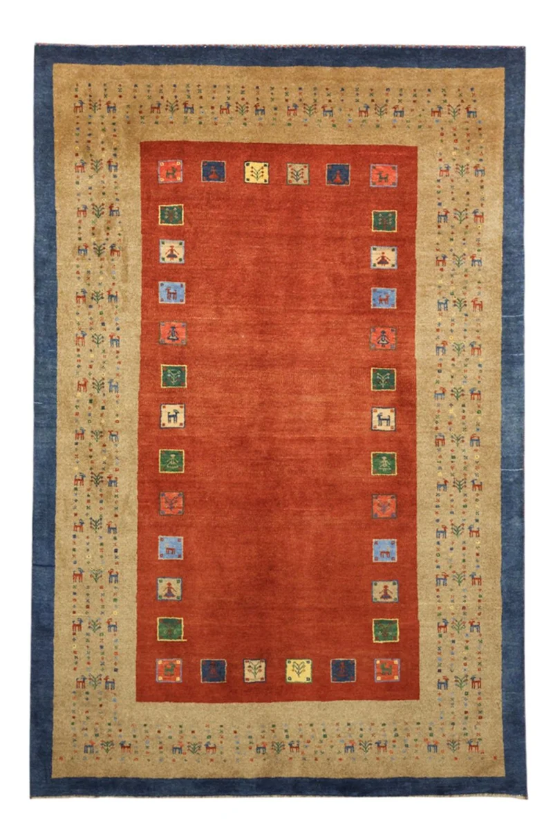 Kaschkuli Teppich 121x184cm - Perserteppich - rot