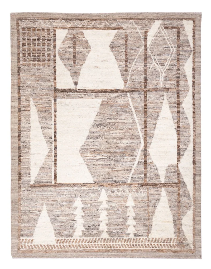 Berber Teppich 196x250cm - Wollteppich - mehrfarbig