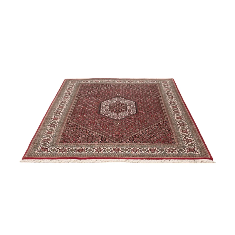 Indo Bidjar Teppich 138x202cm - Orientteppich - dunkelbraun