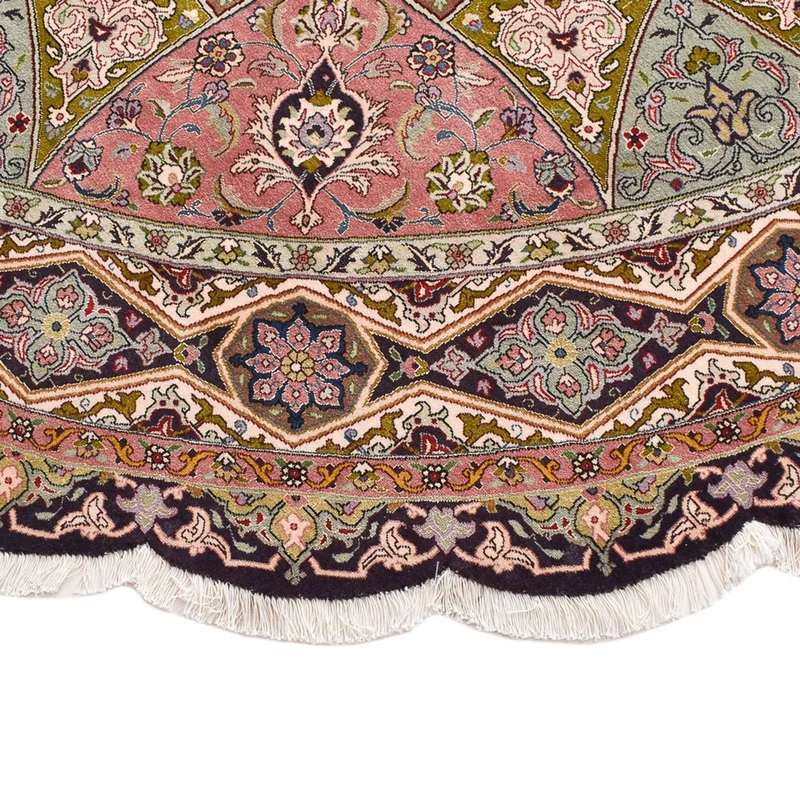 Täbriz - 50 Raj Teppich 250x250cm - Perserteppich - mehrfarbig